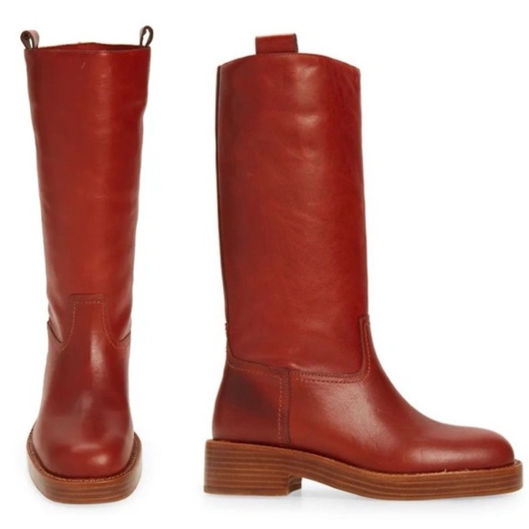 Shoes - NWOB JEFFREY CAMPBELL BLUEGRASS TALL LEATHER CAMPUS BOOTS SIZE 8